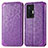 Funda de Cuero Cartera con Soporte Patron de Moda Carcasa S01D para Vivo X70 Pro 5G Morado