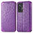 Funda de Cuero Cartera con Soporte Patron de Moda Carcasa S01D para Vivo X70t Morado