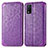 Funda de Cuero Cartera con Soporte Patron de Moda Carcasa S01D para Vivo Y3s (2021) Morado