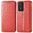 Funda de Cuero Cartera con Soporte Patron de Moda Carcasa S01D para Vivo Y74s 5G Rojo