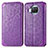 Funda de Cuero Cartera con Soporte Patron de Moda Carcasa S01D para Xiaomi Mi 10i 5G Morado