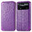 Funda de Cuero Cartera con Soporte Patron de Moda Carcasa S01D para Xiaomi Poco X4 Pro 5G Morado