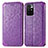 Funda de Cuero Cartera con Soporte Patron de Moda Carcasa S01D para Xiaomi Redmi 10 (2022) Morado