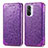 Funda de Cuero Cartera con Soporte Patron de Moda Carcasa S01D para Xiaomi Redmi K40 Pro+ Plus 5G Morado