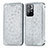 Funda de Cuero Cartera con Soporte Patron de Moda Carcasa S01D para Xiaomi Redmi Note 11 5G Plata