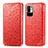 Funda de Cuero Cartera con Soporte Patron de Moda Carcasa S01D para Xiaomi Redmi Note 11 SE 5G Rojo