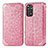 Funda de Cuero Cartera con Soporte Patron de Moda Carcasa S01D para Xiaomi Redmi Note 11S 4G Oro Rosa