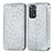 Funda de Cuero Cartera con Soporte Patron de Moda Carcasa S01D para Xiaomi Redmi Note 11S 4G Plata