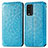 Funda de Cuero Cartera con Soporte Patron de Moda Carcasa S01D para Xiaomi Redmi Note 9 4G Azul