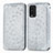 Funda de Cuero Cartera con Soporte Patron de Moda Carcasa S01D para Xiaomi Redmi Note 9 4G Plata