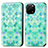 Funda de Cuero Cartera con Soporte Patron de Moda Carcasa S02D para Huawei Enjoy 50z Verde