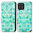 Funda de Cuero Cartera con Soporte Patron de Moda Carcasa S02D para Huawei Honor X30i Verde