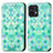 Funda de Cuero Cartera con Soporte Patron de Moda Carcasa S02D para Motorola Moto Edge 40 Pro 5G Verde