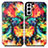 Funda de Cuero Cartera con Soporte Patron de Moda Carcasa S02D para Samsung Galaxy S22 Plus 5G Multicolor