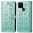 Funda de Cuero Cartera con Soporte Patron de Moda Carcasa S03D para Google Pixel 5a 5G Verde