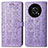 Funda de Cuero Cartera con Soporte Patron de Moda Carcasa S03D para Huawei Enjoy 50 Pro Morado