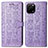 Funda de Cuero Cartera con Soporte Patron de Moda Carcasa S03D para Huawei Enjoy 50z Morado