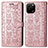 Funda de Cuero Cartera con Soporte Patron de Moda Carcasa S03D para Huawei Enjoy 50z Oro Rosa