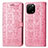 Funda de Cuero Cartera con Soporte Patron de Moda Carcasa S03D para Huawei Enjoy 50z Rosa