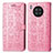 Funda de Cuero Cartera con Soporte Patron de Moda Carcasa S03D para Huawei Honor 50 Lite Rosa