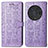 Funda de Cuero Cartera con Soporte Patron de Moda Carcasa S03D para Huawei Honor Magic3 Pro 5G Morado