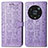 Funda de Cuero Cartera con Soporte Patron de Moda Carcasa S03D para Huawei Honor Magic4 Pro 5G Morado