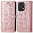 Funda de Cuero Cartera con Soporte Patron de Moda Carcasa S03D para Huawei Honor X7a Oro Rosa