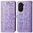 Funda de Cuero Cartera con Soporte Patron de Moda Carcasa S03D para Huawei Nova 10 Pro Morado