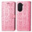 Funda de Cuero Cartera con Soporte Patron de Moda Carcasa S03D para Huawei Nova 10 Rosa