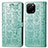 Funda de Cuero Cartera con Soporte Patron de Moda Carcasa S03D para Huawei Nova Y61 Verde