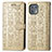 Funda de Cuero Cartera con Soporte Patron de Moda Carcasa S03D para Motorola Moto Edge 20 Lite 5G Oro