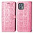 Funda de Cuero Cartera con Soporte Patron de Moda Carcasa S03D para Motorola Moto Edge 20 Lite 5G Rosa