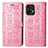 Funda de Cuero Cartera con Soporte Patron de Moda Carcasa S03D para Motorola Moto Edge 40 Pro 5G Rosa