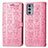 Funda de Cuero Cartera con Soporte Patron de Moda Carcasa S03D para Motorola Moto Edge Lite 5G Rosa