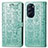 Funda de Cuero Cartera con Soporte Patron de Moda Carcasa S03D para Motorola Moto Edge Plus (2022) 5G Verde