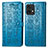 Funda de Cuero Cartera con Soporte Patron de Moda Carcasa S03D para Motorola Moto Edge Plus (2023) 5G Azul