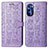 Funda de Cuero Cartera con Soporte Patron de Moda Carcasa S03D para Motorola Moto G Stylus (2022) 4G Morado