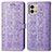 Funda de Cuero Cartera con Soporte Patron de Moda Carcasa S03D para Motorola Moto G Stylus (2023) 4G Morado