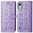 Funda de Cuero Cartera con Soporte Patron de Moda Carcasa S03D para Nokia C12 Morado