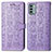 Funda de Cuero Cartera con Soporte Patron de Moda Carcasa S03D para Nokia G22 Morado