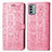 Funda de Cuero Cartera con Soporte Patron de Moda Carcasa S03D para Nokia G22 Rosa