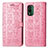 Funda de Cuero Cartera con Soporte Patron de Moda Carcasa S03D para Nokia XR21 Rosa