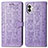 Funda de Cuero Cartera con Soporte Patron de Moda Carcasa S03D para Nothing Phone 2 Morado