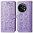 Funda de Cuero Cartera con Soporte Patron de Moda Carcasa S03D para OnePlus 11 5G Morado