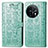 Funda de Cuero Cartera con Soporte Patron de Moda Carcasa S03D para OnePlus 11 5G Verde