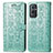 Funda de Cuero Cartera con Soporte Patron de Moda Carcasa S03D para OnePlus 9 Pro 5G Verde