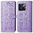 Funda de Cuero Cartera con Soporte Patron de Moda Carcasa S03D para OnePlus Ace Pro 5G Morado