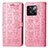 Funda de Cuero Cartera con Soporte Patron de Moda Carcasa S03D para OnePlus Ace Pro 5G Rosa