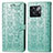 Funda de Cuero Cartera con Soporte Patron de Moda Carcasa S03D para OnePlus Ace Pro 5G Verde