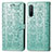 Funda de Cuero Cartera con Soporte Patron de Moda Carcasa S03D para OnePlus Nord CE 5G Verde